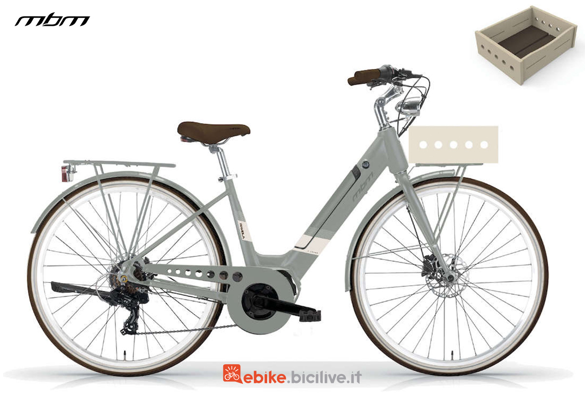 La nuova city bike elettrica da uomo MBM Cilci Rambla Lady 2022