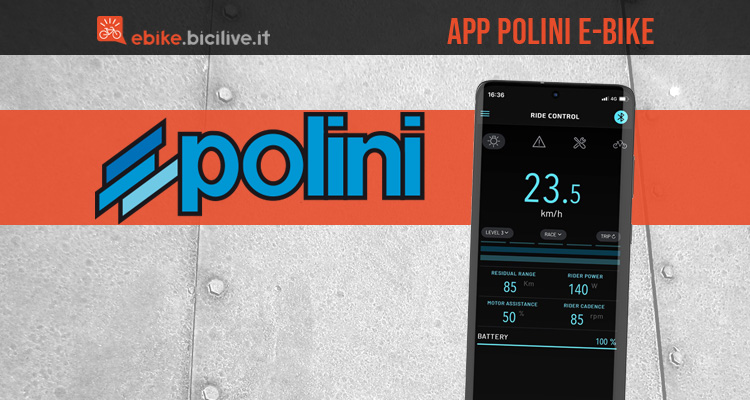 App Polini E-Bike: per gestire motori E-P3+ e E-P3+ MX