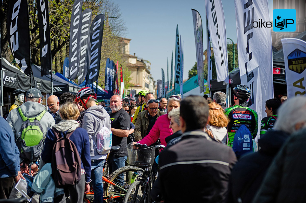 Uno scatto della scorsa edizione dell'evento ebike Bike-Up Bergamo