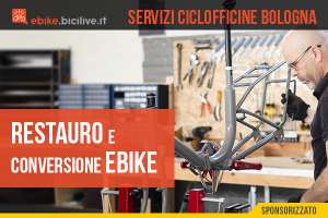 Il negozio Ciclofficine srl di Bologna offre servizi di restauro bici e conversione in ebike