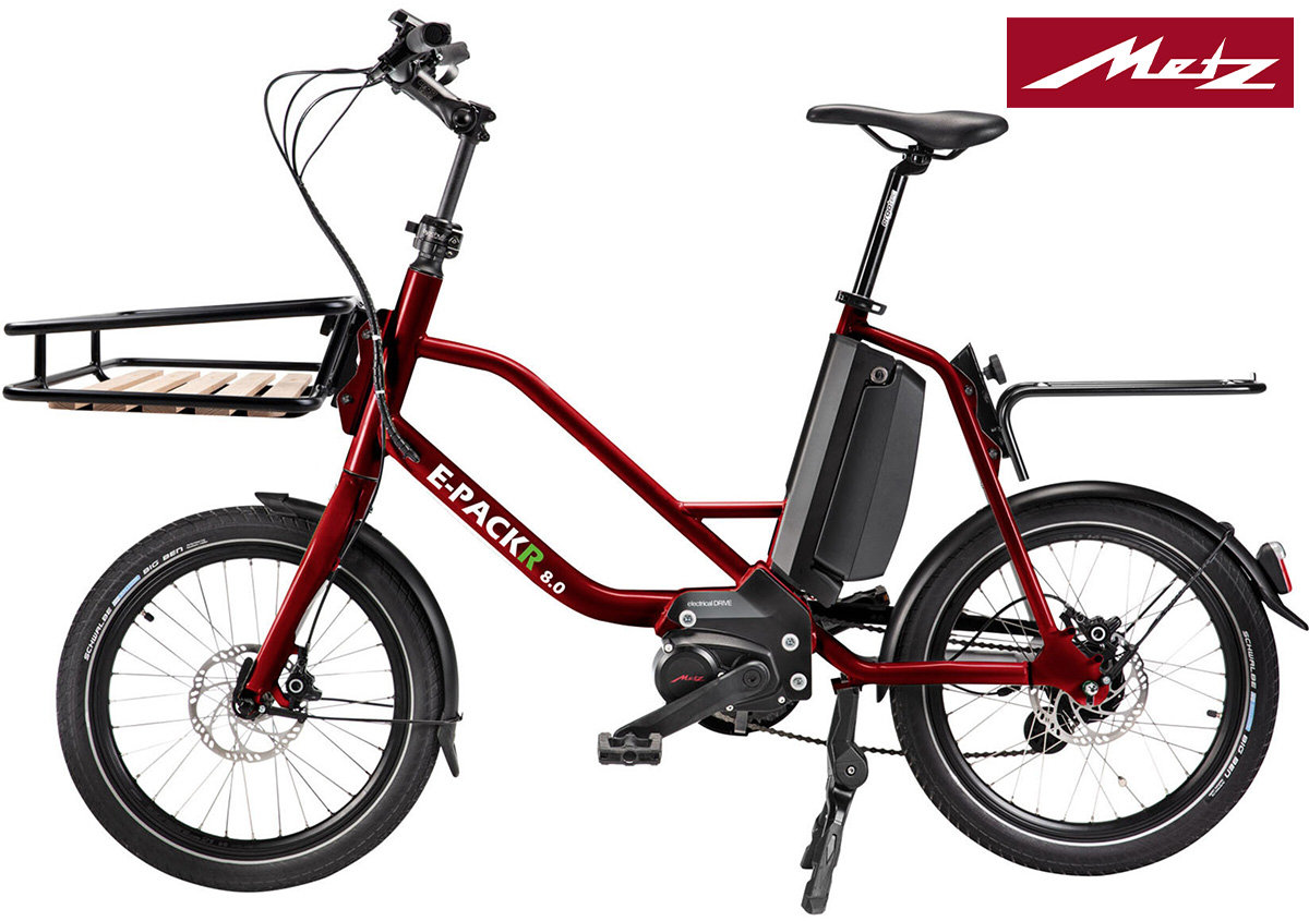 La nuova bicicletta elettrica cargo Metz E-Packr 8E 2022