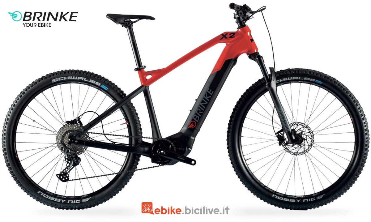 La nuova mountainbike elttrica hardtail Brinke X2R 2022