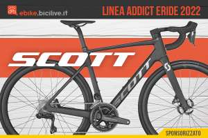 I modelli della nuova linea di ebike da corsa Scott Addict Eride 2022