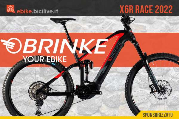 Brinke X6R Race 2022: e-MTB full suspended da trail