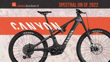 Canyon Spectral:ON CF e CFR 2022: e-MTB motore Shimano EP8
