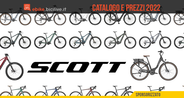 Il catalogo e i prezzi delle nuove ebike Scott 2022