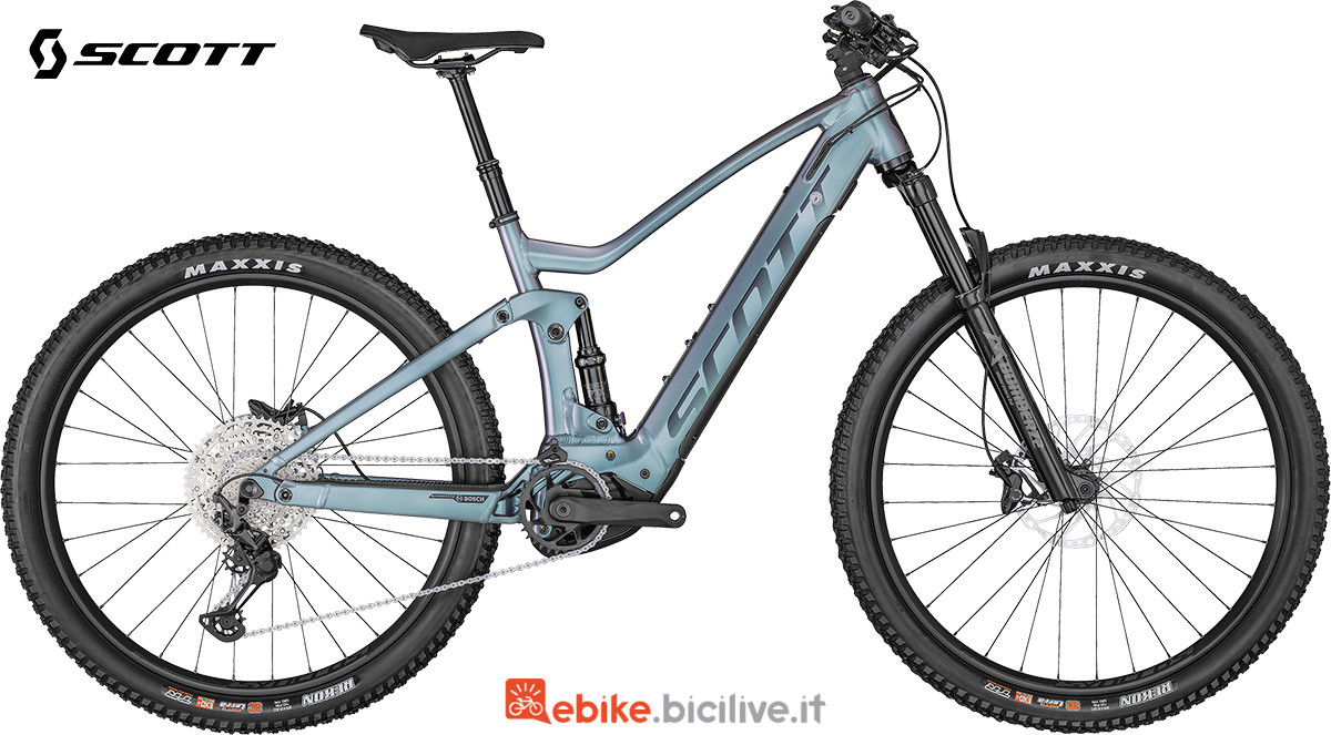 La nuova mountainbike elettrica biammortizzata Scott Strike Eride 920 2022