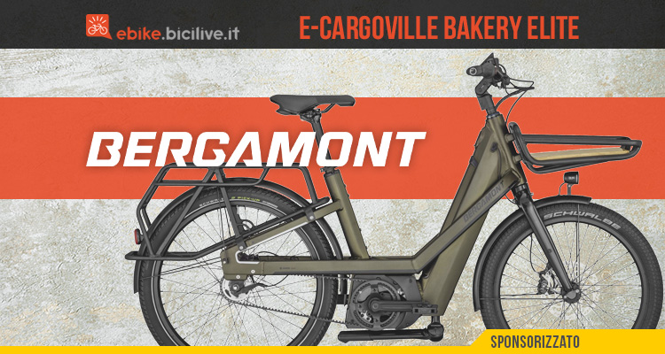 La nuova bicicletta elettrica cargo Bergamont E-Cargoville Bakery Elite 2022