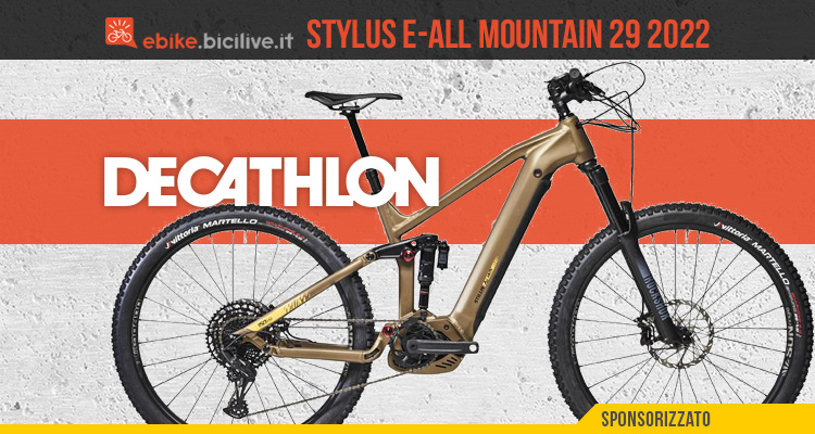 La nuova mountainbike elettrica Decathlon Stylus E-All Mountain 29 2022