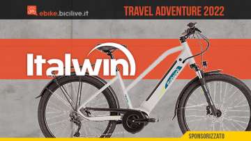 La nuova bici elettrica da trekking Italwin Travel Adventure 2022