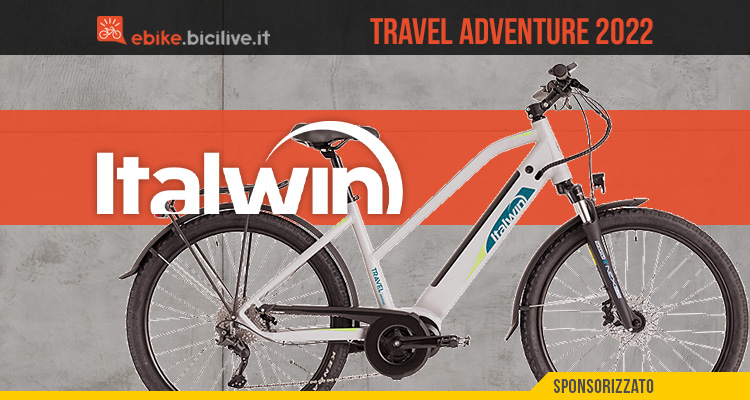 La nuova bici elettrica da trekking Italwin Travel Adventure 2022