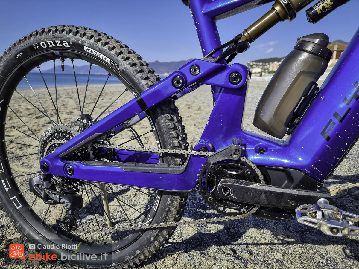 Foto del telaio della mountain bike elettrica Flyer Uproc X 2022