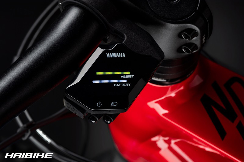 Il display Yamaha Interface X presente sul manubrio della MTB elettrica