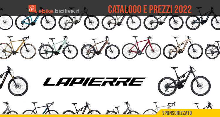 Lapierre ebike 2022: catalogo e listino prezzi bici elettriche