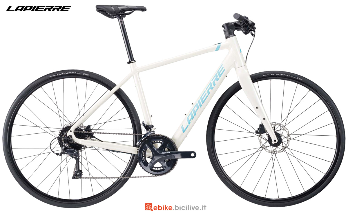 Una bici elettrica da strada per donna Lapierre E-Sensium 2.2 W