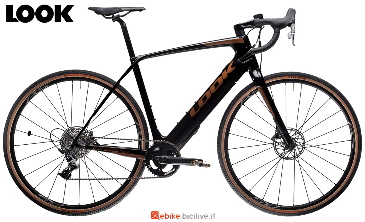 Una e-bike Look E-765 Gravel Dark Bronze Glossy anno 2022