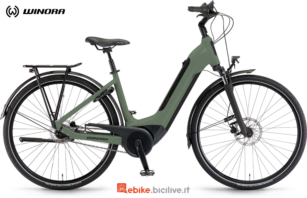 La nuova bicicletta elettrica da città Winora Tria N8 Wave 2022