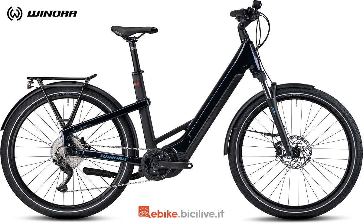 La nuova bici elettrica da città Winora Yakun 10 Wave 2022