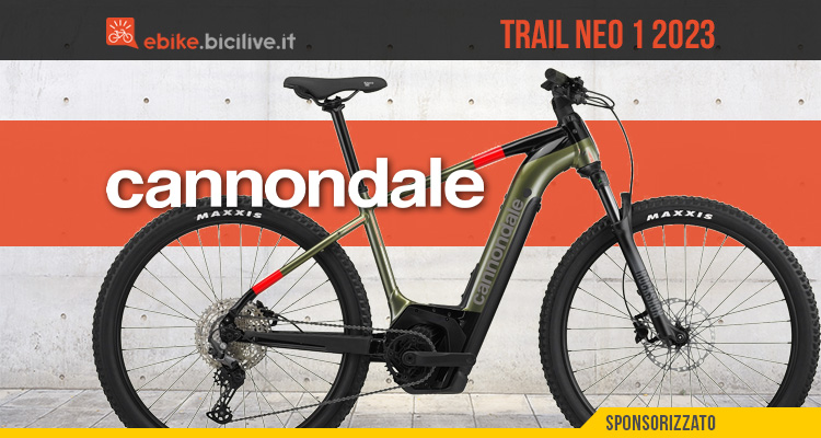 La nuova emtb front Cannondale Trail Neo 1 2023