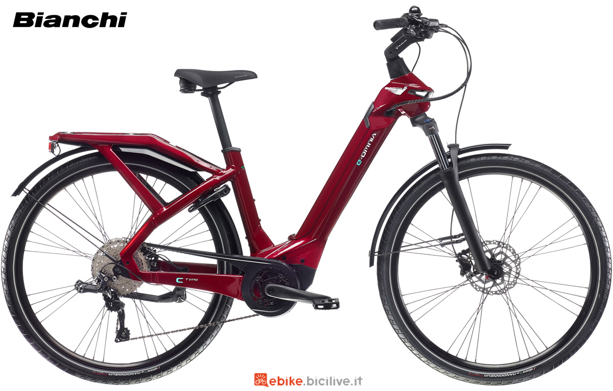 Bici elettrica urbana Bianchi e-Omnia C Type Nexus 2023