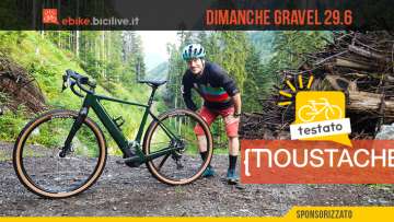 Foto di Claudio Riotti durante il test della Moustache Dimanche Gravel 29.6.