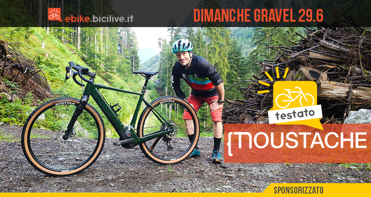 Foto di Claudio Riotti durante il test della Moustache Dimanche Gravel 29.6.