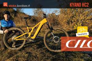 Foto di Claudio Riotti durante il test della eMTB Cilo Kyano HC2