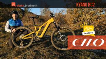 Foto di Claudio Riotti durante il test della eMTB Cilo Kyano HC2