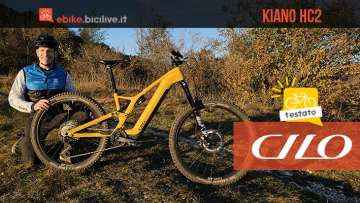 Foto di Claudio Riotti durante il test della eMTB CILO Kiano HC2.