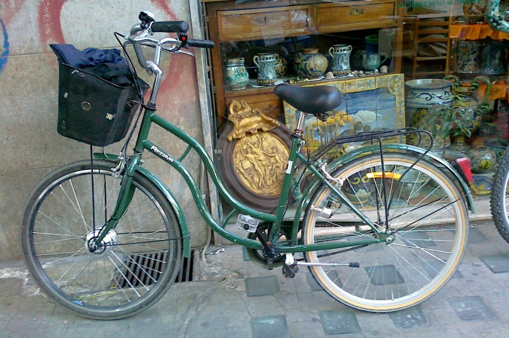 Una bici elettrica da donna assemblata da Ernesto