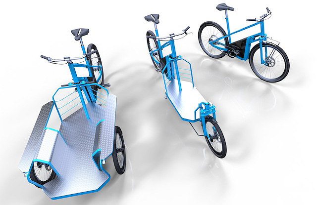 Un rendering delle biciclette cargo elettriche Pro-eBike